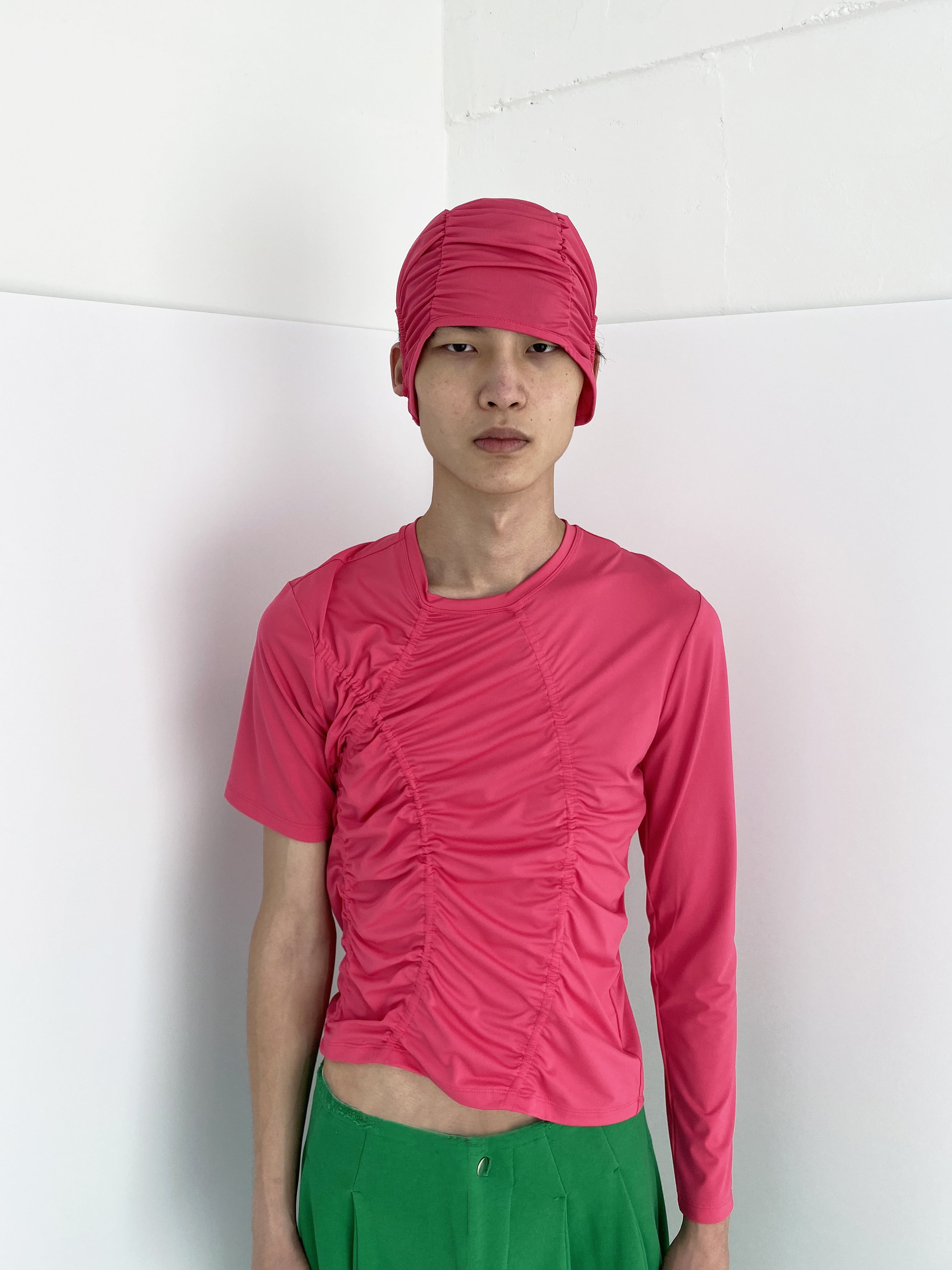 Deep Pink Broken Chamwoe T-Shirt
