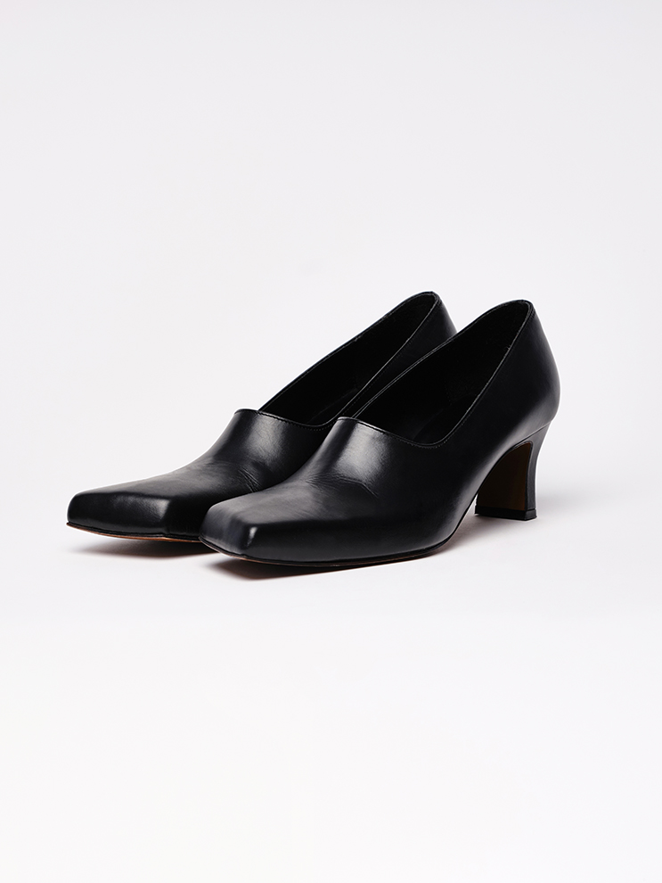 Black Slashed heels